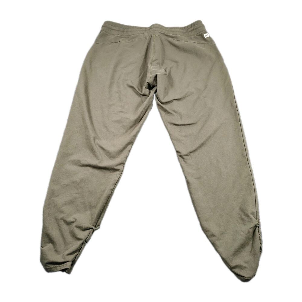 Pact Organic Cotton Jogger Pants Womens XL Olive Green Scrunch Ankle Ethical EUC - Picture 4 of 8